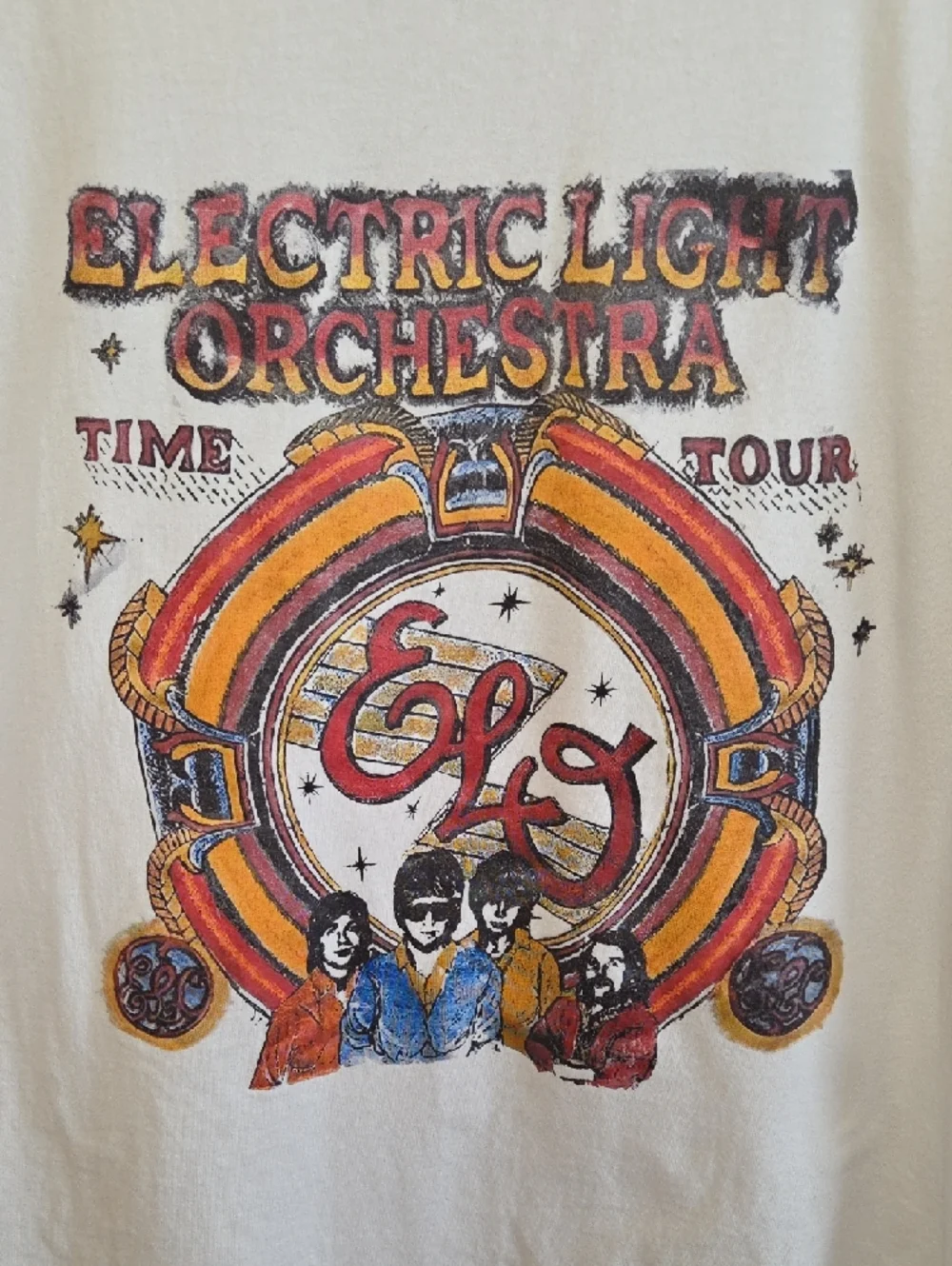 ELO Time Tour White Graphic Tshirt - Picture 3 of 4